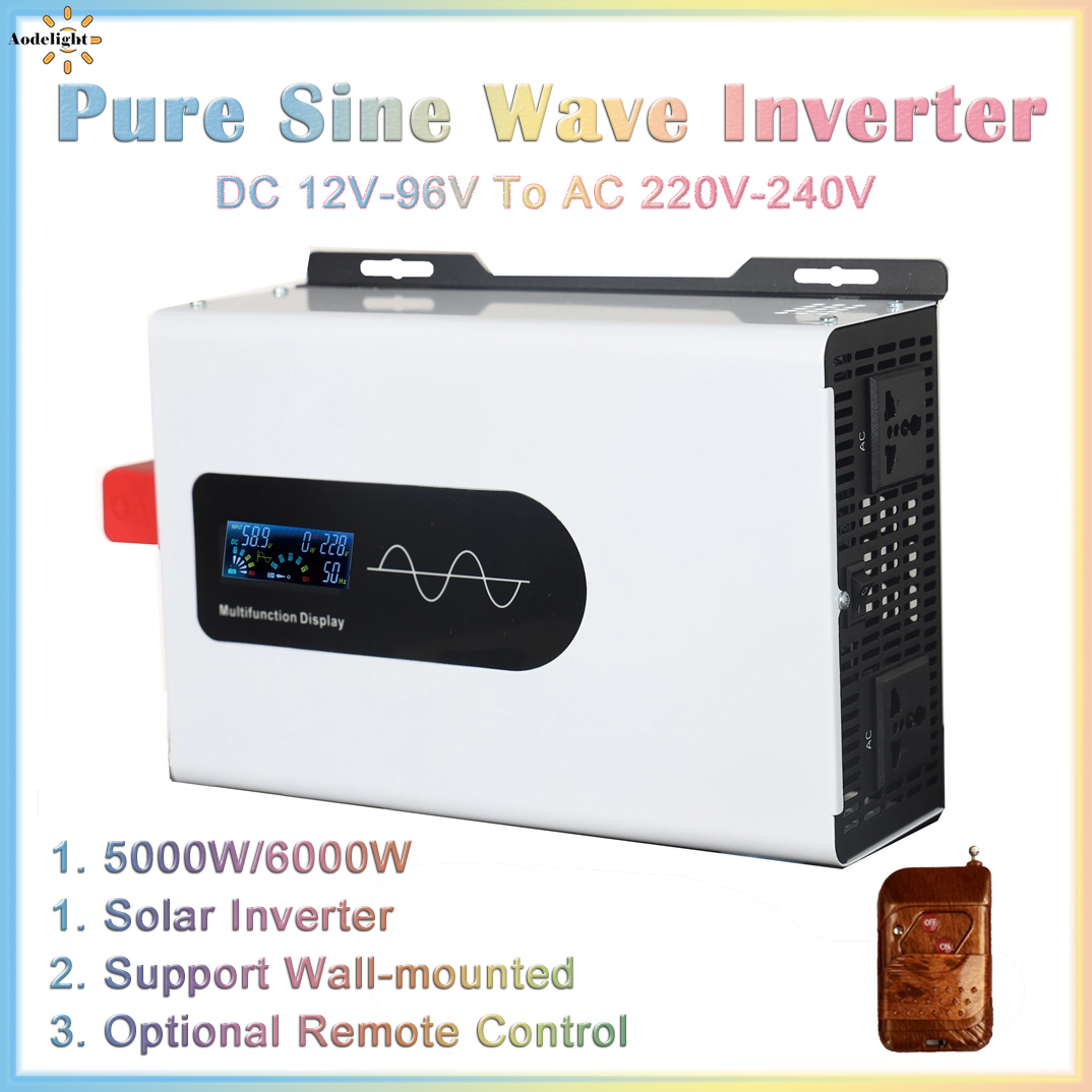 Pure Sine Wave Inverter 5000W 48V 220V - Inverter gelombang sinus murni, 12v 220v